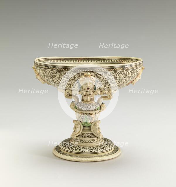 Cup on high foot with the royal arms of France crowned, c. 1540/1560. Creator: Unknown.