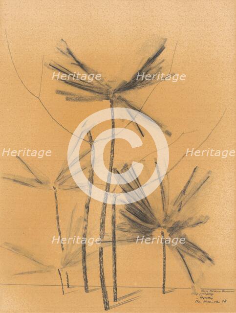 Palm trees, 1938. Creator: Jindrich Styrsky.