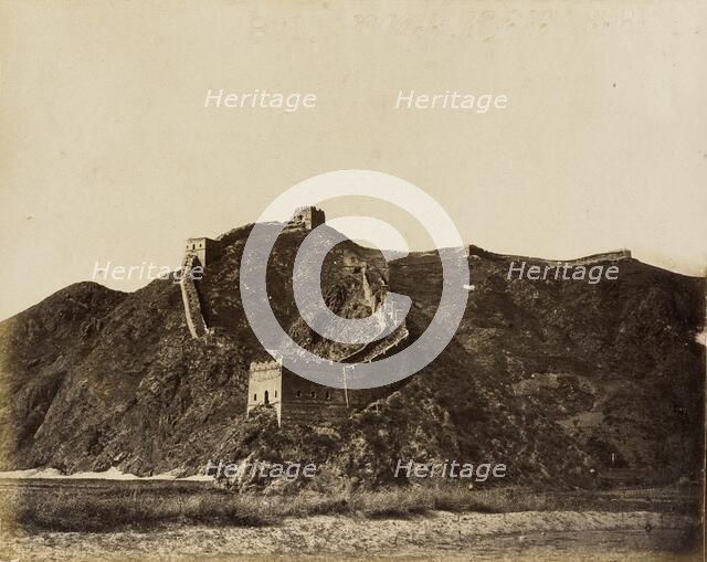 Portion of the Great Wall, 1860. Creator: Felice Beato.