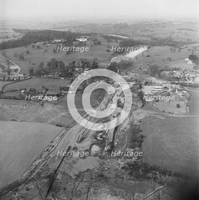 M6 Motorway, Madeley, Newcastle-under-Lyme, Staffordshire, 28/03/1961. Creator: John Laing plc.