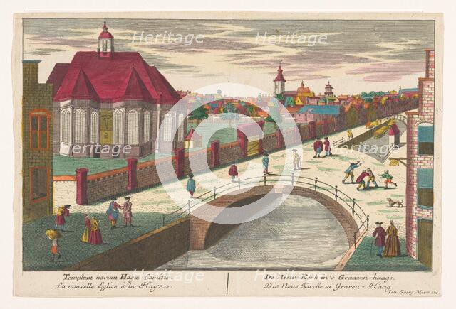 View of the Nieuwe Kerk in The Hague, 1704-1762. Creator: Unknown.
