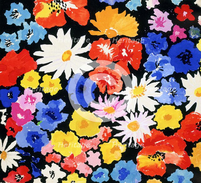 Decorative compostion (bouquet of flowers), 20th century. Artist: Alexandra Exter