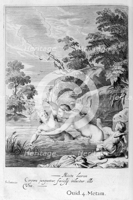 'The Nymph Salmacis and Hermaphroditus', 1655. Creator: Unknown.
