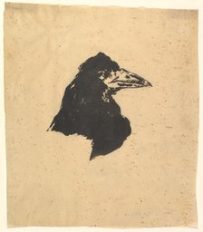 Design for the poster and cover for The Raven by Edgar Allan Poe, 1875. Creator: Edouard Manet.