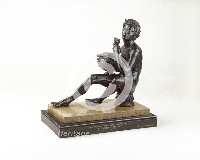 Inkstand: Pan listening to Echo, 1530-1540. Artist: Andrea Briosco.