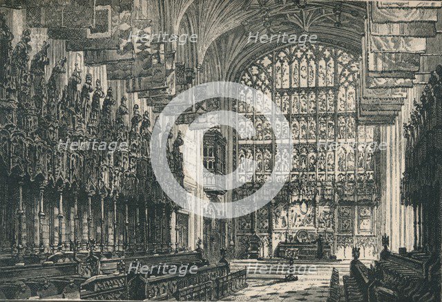 'St. George's Chapel: The Choir, Looking East', 1895. Artist: Unknown.