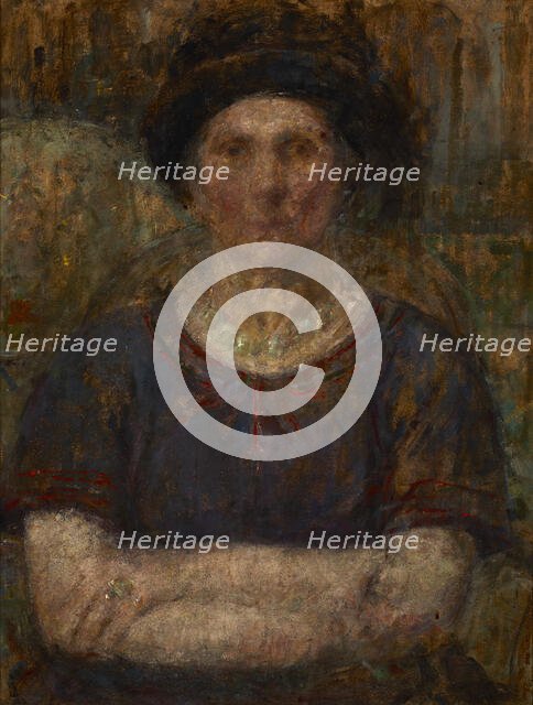 Portrait of Mrs Bankiewicz, after 1925. Creator: Olga Boznanska.
