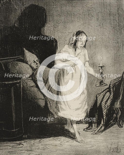 Dis donc Bichette...à quoi songes-tu donc..., 1844. Creator: Honore Daumier.
