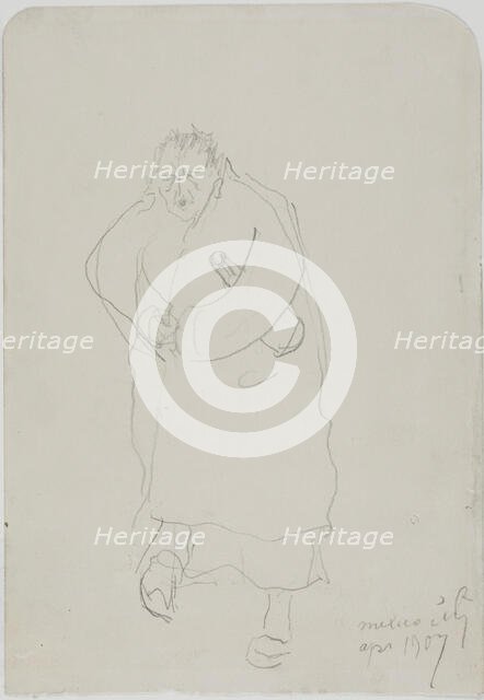 Self-Portrait, 1907. Creator: Anders Leonard Zorn.