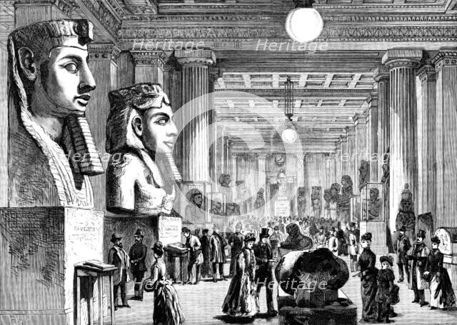Electric lighting of the British Museum, 1890. Creator: Unknown.