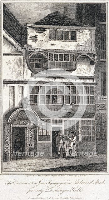 Leadenhall Street, London, 1811. Artist: Anon