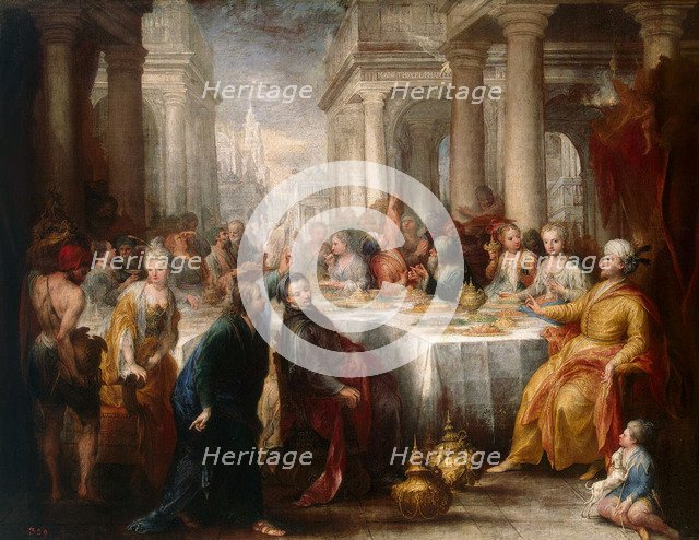 The Feast of Belshazzar', 1705. Creator: Celesti, Andrea (1637-1712).