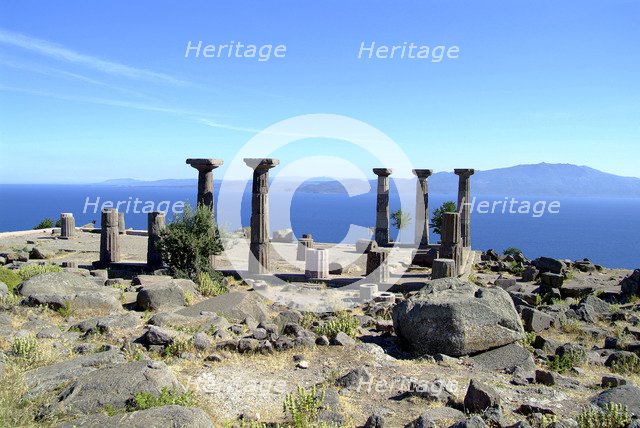 The Temple of Athena, Assos, Turkey. Artist: Samuel Magal
