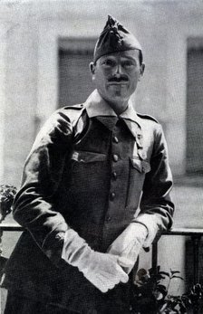 José Millán Astray and Terreros (1879-1954), Spanish militar, founder of the Spanish Legion in 1920.