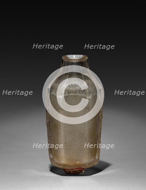 Six-Sided Bottle, 1644-1912. Creator: Unknown.