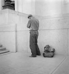 Itinerant worker, Fort Worth, Texas, 1936. Creator: Dorothea Lange.