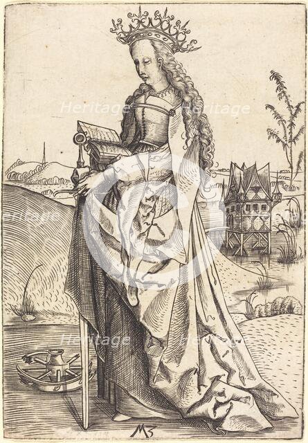 Saint Catherine, c. 1500. Creator: Master MZ.