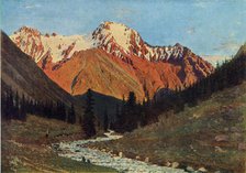 'Mountain scenery', late 19th century, (1965). Creator: Vasily Vereshchagin.