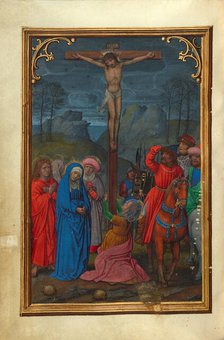 The Crucifixion; Prayer Book of Cardinal Albrecht of Brandenburg, about 1525-1530. Creator: Simon Bening.