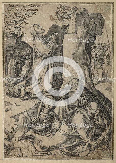 Agony in the Garden, 1584. Creator: Adriaen Huybrechts.