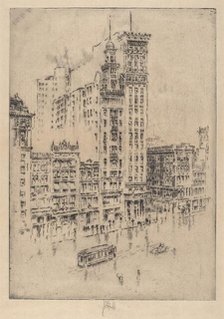 Union Square, Rainy Day, 1904. Creator: Joseph Pennell.