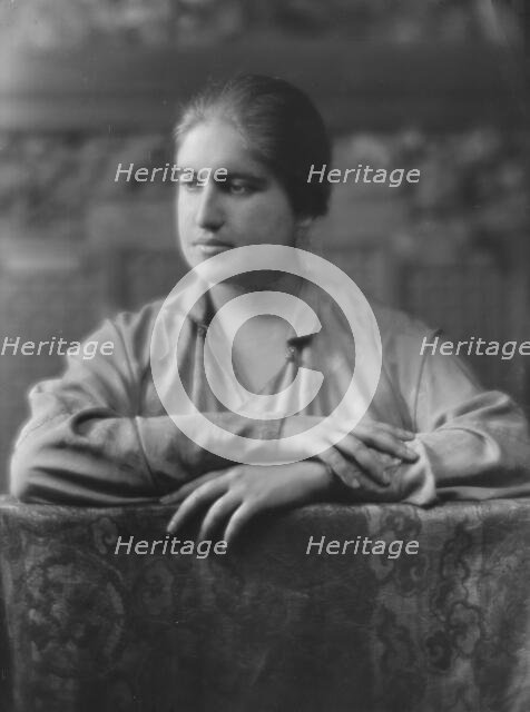 Wertheimer, M., Miss, portrait photograph, 1916. Creator: Arnold Genthe.