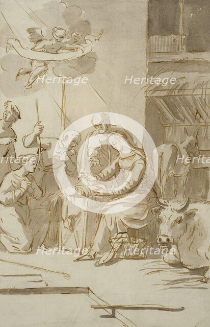 The Adoration of the Shepherds. Creator: Gerard van Houten.