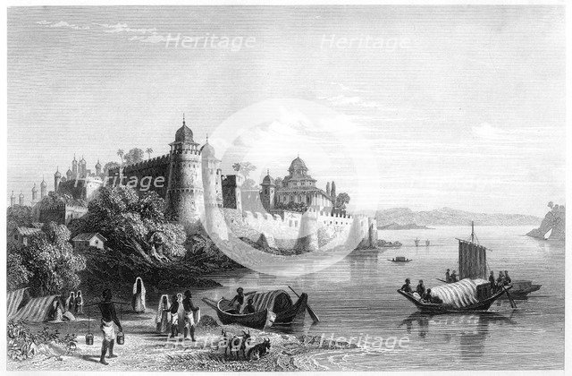 'View of Allahabad, showing the fort', c1860. Artist: Unknown