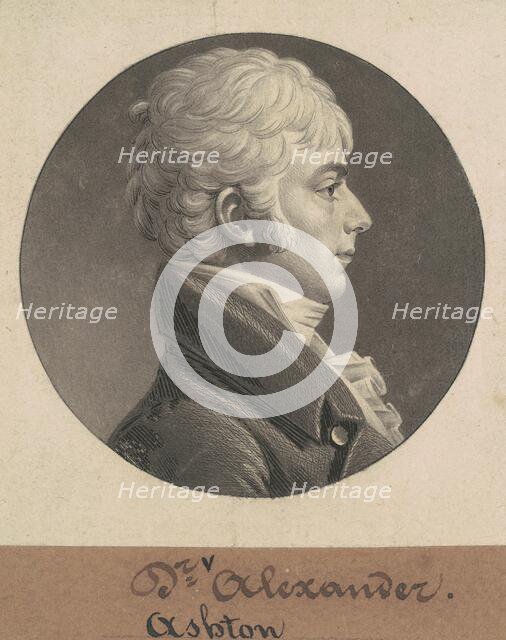 Ashton Alexander, 1804. Creator: Charles Balthazar Julien Févret de Saint-Mémin.
