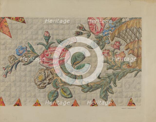 Quilt (Bed Coverlet), c. 1936. Creator: Francis Law Durand.