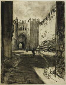 Gateway, Segovia, c. 1903. Creator: Joseph J Pennell.