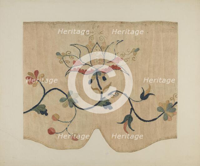 Bed Valance (Detail), c. 1941. Creator: Marion Gaylord.