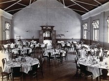 Johannesburg Hospital, South Africa: dining area, c1905. Creator: Unknown.