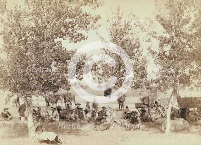 Dinner scene, between 1887 and 1892. Creator: John C. H. Grabill.