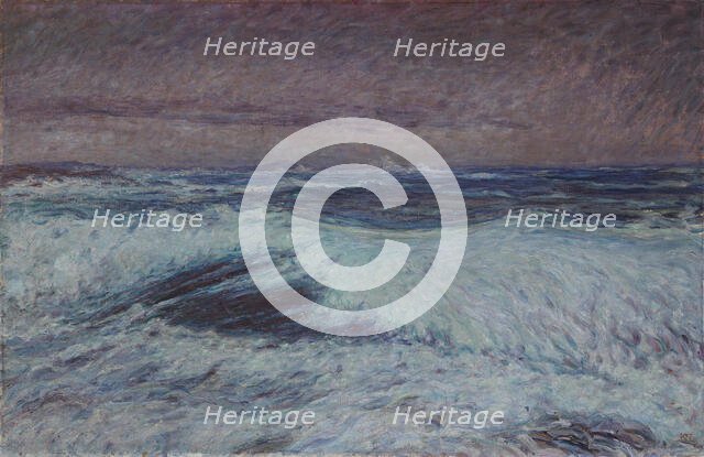 The tidal wave, 1903. Creator: Karl Nordström.