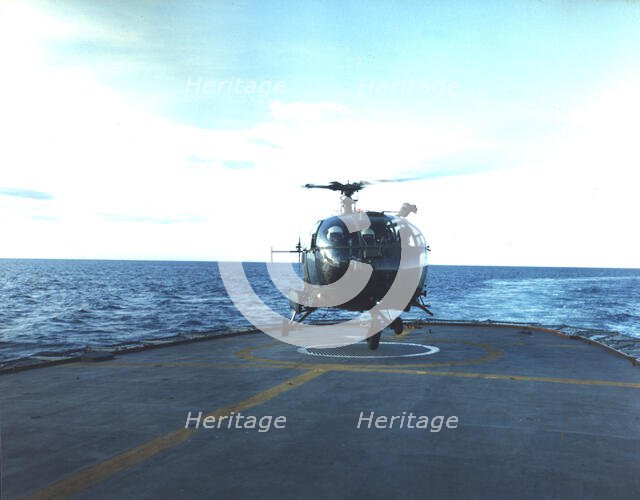Helicopter, Falklands War, 1982. Creator: Luis Rosendo.