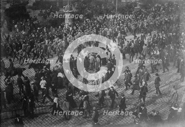 Russian prisoners in Lemberg, 1915. Creator: Bain News Service.
