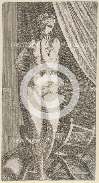 Standing Nude Woman, 1540-56. Creator: Leon Davent.