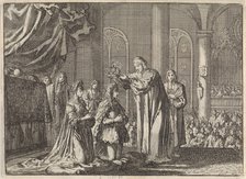 Henry Compton crowning William and Mary at Westminster Abbey on 11 April 1689, 1698.
