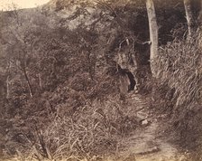 Left Road up to Yuen foo Monastery, ca. 1869. Creator: Afong Lai.