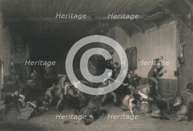 'Blind Man's Buff', 1812, (mid 19th century). Creator: William Greatbach.