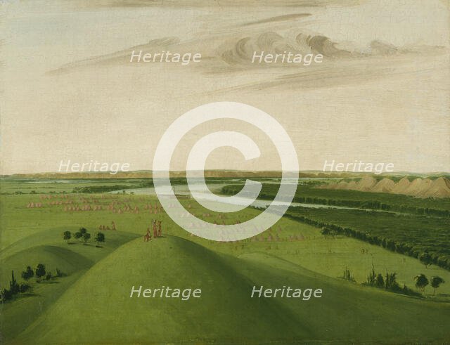 Fort Union, Mouth of the Yellowstone River, 2000 Miles above St. Louis, 1832. Creator: George Catlin.