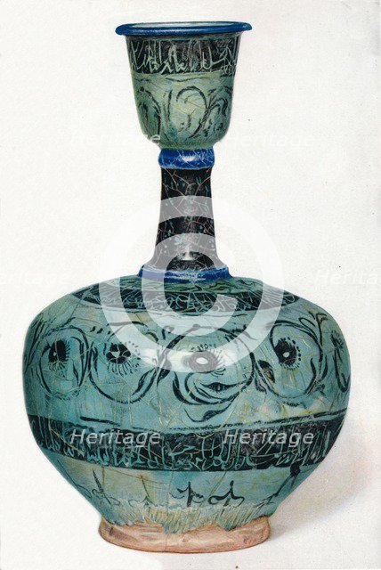 Persian Bottle, (c.13th century), 1937. Artist: Unknown