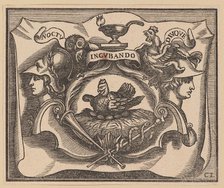 Vignette for the Title Page of C. Peregrino, Principes Hollandiae et Zelandiae, 1632. Creator: Christoffel Jegher.