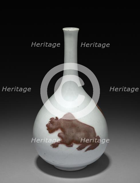 Bottle-shaped Vase, 1662-1722. Creator: Unknown.