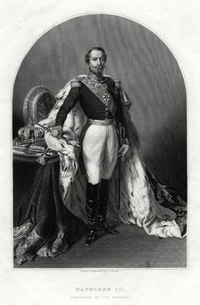 Napoleon III, Emperor of France, 1875. Artist: DJ Pound