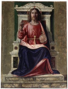 'Christ Enthroned', (Saviour of the World), c1505. Creator: Giovanni Battista Cima da Conegliano.