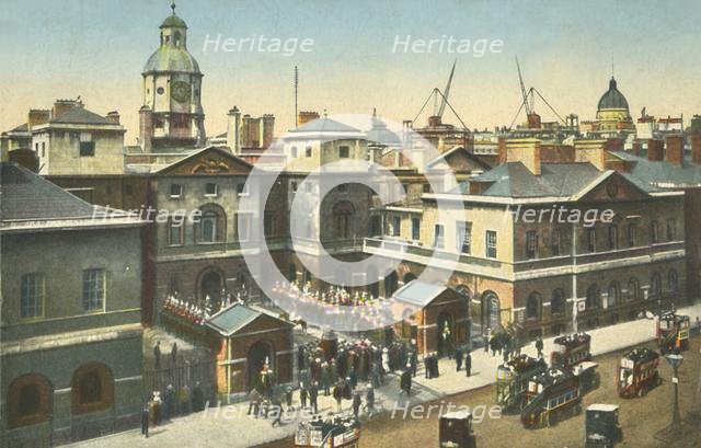 Horse Guards, Whitehall, London, c1910.  Creator: Unknown.