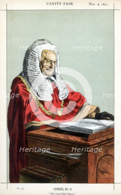'The Lord Chief Baron', 1871.Artist: Coide
