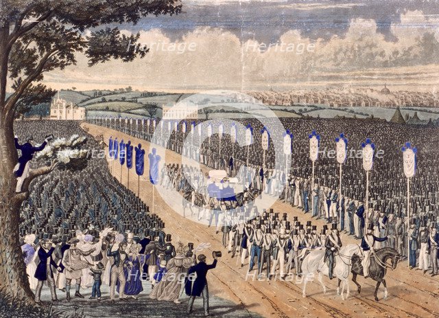 Copenhagen Fields, Islington, London, 1834. Artist: W Summers